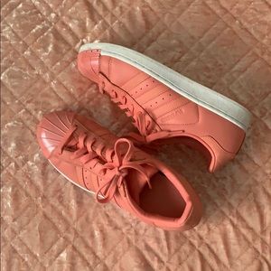 pink adidas superstars